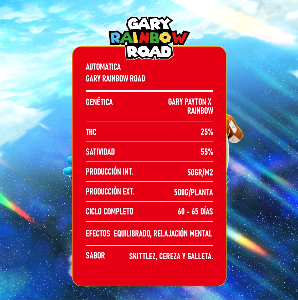Gary Rainbow Road Auto x2 High Breed Seeds